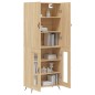 vidaXL Aparador alto madera contrachapada color roble 69,5x34x180 cm vidaXL Aparador alto madera contrachapada color roble 69,5x34x180 cm