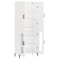 vidaXL Aparador alto madera contrachapada blanco brillo 69,5x34x180 cm vidaXL Aparador alto madera contrachapada blanco brillo 69,5x34x180 cm