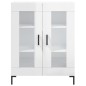 vidaXL Aparador alto madera contrachapada blanco brillo 69,5x34x180 cm vidaXL Aparador alto madera contrachapada blanco brillo 69,5x34x180 cm