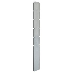 vidaXL Postes de valla de jardín 20 uds acero galvanizado plata 160 cm
