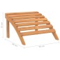 vidaXL Silla de jardín Adirondack con reposapiés madera acacia maciza vidaXL Silla de jardín Adirondack con reposapiés madera acacia maciza