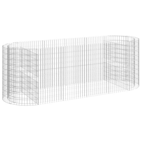 vidaXL Arriate de gaviones de hierro galvanizado 300x100x100 cm