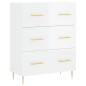 vidaXL Aparador alto madera contrachapada blanco brillo 69,5x34x180 cm vidaXL Aparador alto madera contrachapada blanco brillo 69,5x34x180 cm