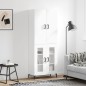 vidaXL Aparador alto madera contrachapada blanco 69,5x34x180 cm vidaXL Aparador alto madera contrachapada blanco 69,5x34x180 cm