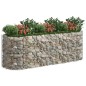 vidaXL Arriate de gaviones de hierro galvanizado 300x100x100 cm vidaXL Arriate de gaviones de hierro galvanizado 300x100x100 cm