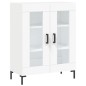 vidaXL Aparador alto madera contrachapada blanco 69,5x34x180 cm vidaXL Aparador alto madera contrachapada blanco 69,5x34x180 cm