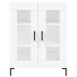 vidaXL Aparador alto madera contrachapada blanco 69,5x34x180 cm vidaXL Aparador alto madera contrachapada blanco 69,5x34x180 cm