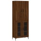 vidaXL Aparador alto madera contrachapada marrón roble 69,5x34x180 cm vidaXL Aparador alto madera contrachapada marrón roble 69,5x34x180 cm