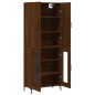 vidaXL Aparador alto madera contrachapada marrón roble 69,5x34x180 cm vidaXL Aparador alto madera contrachapada marrón roble 69,5x34x180 cm