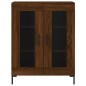 vidaXL Aparador alto madera contrachapada marrón roble 69,5x34x180 cm vidaXL Aparador alto madera contrachapada marrón roble 69,5x34x180 cm