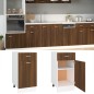 vidaXL Armario bajo cocina madera ingeniería marrón 40x46x81,5 cm vidaXL Armario bajo cocina madera ingeniería marrón 40x46x81,5 cm