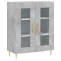 vidaXL Aparador alto madera contrachapada gris hormigón 69,5x34x180 cm vidaXL Aparador alto madera contrachapada gris hormigón 69,5x34x180 cm