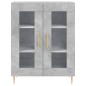 vidaXL Aparador alto madera contrachapada gris hormigón 69,5x34x180 cm vidaXL Aparador alto madera contrachapada gris hormigón 69,5x34x180 cm