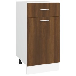 vidaXL Armario bajo cocina madera ingeniería marrón 40x46x81,5 cm