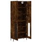 vidaXL Aparador alto madera contrachapada roble ahumado 69,5x34x180 cm vidaXL Aparador alto madera contrachapada roble ahumado 69,5x34x180 cm