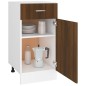 vidaXL Armario bajo cocina madera ingeniería marrón 40x46x81,5 cm vidaXL Armario bajo cocina madera ingeniería marrón 40x46x81,5 cm