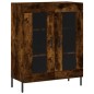 vidaXL Aparador alto madera contrachapada roble ahumado 69,5x34x180 cm vidaXL Aparador alto madera contrachapada roble ahumado 69,5x34x180 cm