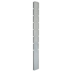 vidaXL Postes de valla de jardín 20 uds acero galvanizado plata 200 cm