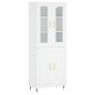 vidaXL Aparador alto madera contrachapada blanco 69,5x34x180 cm vidaXL Aparador alto madera contrachapada blanco 69,5x34x180 cm