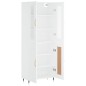 vidaXL Aparador alto madera contrachapada blanco 69,5x34x180 cm vidaXL Aparador alto madera contrachapada blanco 69,5x34x180 cm