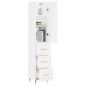 vidaXL Aparador alto madera contrachapada blanco 34,5x34x180 cm vidaXL Aparador alto madera contrachapada blanco 34,5x34x180 cm
