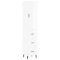 vidaXL Aparador alto madera contrachapada blanco brillo 34,5x34x180 cm vidaXL Aparador alto madera contrachapada blanco brillo 34,5x34x180 cm