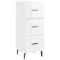 vidaXL Aparador alto madera contrachapada blanco brillo 34,5x34x180 cm vidaXL Aparador alto madera contrachapada blanco brillo 34,5x34x180 cm