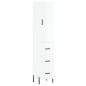 vidaXL Aparador alto madera contrachapada blanco brillo 34,5x34x180 cm vidaXL Aparador alto madera contrachapada blanco brillo 34,5x34x180 cm
