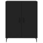 vidaXL Aparador alto madera contrachapada negro 69,5x34x180 cm vidaXL Aparador alto madera contrachapada negro 69,5x34x180 cm