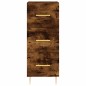 vidaXL Aparador de madera contrachapada roble ahumado 34,5x34x180 cm vidaXL Aparador de madera contrachapada roble ahumado 34,5x34x180 cm