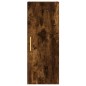 vidaXL Aparador de madera contrachapada roble ahumado 34,5x34x180 cm vidaXL Aparador de madera contrachapada roble ahumado 34,5x34x180 cm