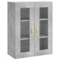 vidaXL Aparador alto madera contrachapada gris hormigón 69,5x34x180 cm vidaXL Aparador alto madera contrachapada gris hormigón 69,5x34x180 cm
