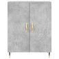 vidaXL Aparador alto madera contrachapada gris hormigón 69,5x34x180 cm vidaXL Aparador alto madera contrachapada gris hormigón 69,5x34x180 cm