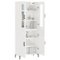 vidaXL Aparador alto madera contrachapada blanco brillo 69,5x34x180 cm vidaXL Aparador alto madera contrachapada blanco brillo 69,5x34x180 cm