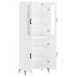 vidaXL Aparador alto madera contrachapada blanco brillo 69,5x34x180 cm vidaXL Aparador alto madera contrachapada blanco brillo 69,5x34x180 cm