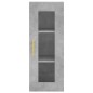 vidaXL Aparador de madera contrachapada gris hormigón 34,5x34x180 cm vidaXL Aparador de madera contrachapada gris hormigón 34,5x34x180 cm