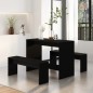 vidaXL Set de muebles de baño 3 piezas madera de ingeniería negro vidaXL Set de muebles de baño 3 piezas madera de ingeniería negro
