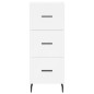 vidaXL Aparador alto madera contrachapada blanco 34,5x34x180 cm