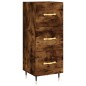 vidaXL Aparador de madera contrachapada roble ahumado 34,5x34x180 cm vidaXL Aparador de madera contrachapada roble ahumado 34,5x34x180 cm
