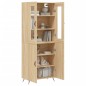 vidaXL Aparador alto madera contrachapada color roble 69,5x34x180 cm vidaXL Aparador alto madera contrachapada color roble 69,5x34x180 cm