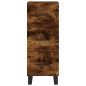 vidaXL Aparador de madera contrachapada roble ahumado 34,5x34x180 cm vidaXL Aparador de madera contrachapada roble ahumado 34,5x34x180 cm