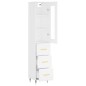 vidaXL Aparador alto madera contrachapada blanco 34,5x34x180 cm vidaXL Aparador alto madera contrachapada blanco 34,5x34x180 cm