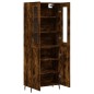 vidaXL Aparador alto madera contrachapada roble ahumado 69,5x34x180 cm vidaXL Aparador alto madera contrachapada roble ahumado 69,5x34x180 cm