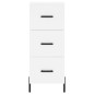 vidaXL Aparador alto madera contrachapada blanco 34,5x34x180 cm vidaXL Aparador alto madera contrachapada blanco 34,5x34x180 cm
