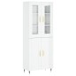 vidaXL Aparador alto madera contrachapada blanco brillo 69,5x34x180 cm vidaXL Aparador alto madera contrachapada blanco brillo 69,5x34x180 cm