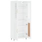 vidaXL Aparador alto madera contrachapada blanco brillo 69,5x34x180 cm vidaXL Aparador alto madera contrachapada blanco brillo 69,5x34x180 cm