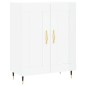 vidaXL Aparador alto madera contrachapada blanco brillo 69,5x34x180 cm vidaXL Aparador alto madera contrachapada blanco brillo 69,5x34x180 cm