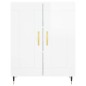 vidaXL Aparador alto madera contrachapada blanco brillo 69,5x34x180 cm vidaXL Aparador alto madera contrachapada blanco brillo 69,5x34x180 cm