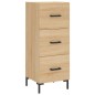 vidaXL Aparador de madera contrachapada roble Sonoma 34,5x34x180 cm vidaXL Aparador de madera contrachapada roble Sonoma 34,5x34x180 cm
