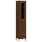 vidaXL Aparador alto madera contrachapada roble marrón 34,5x34x180 cm vidaXL Aparador alto madera contrachapada roble marrón 34,5x34x180 cm